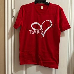 Red Teacher Tee